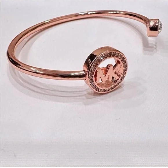 MK flex fit Braclet with Signature Statement LOGO/Rose Gold - Picture 2 of 3